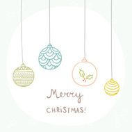Merry christmas &amp; Happy New year greeting card