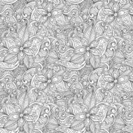 hand drawn seamless flower pattern N2