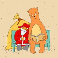 Santa goes to work