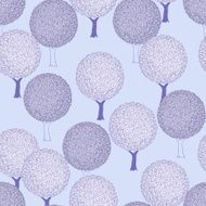stylized winter trees
