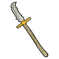 cartoon medieval spear N8