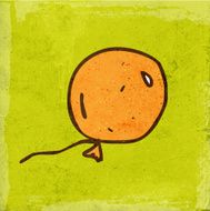 Balloon on Grunge Background