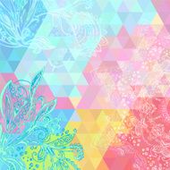 Colorful rainbow triangular background N2