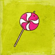 Lollipop on Grunge Background N2