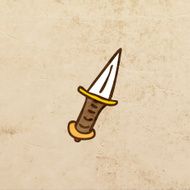 Knife on Grunge Background