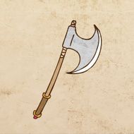 Axe on Grunge Background