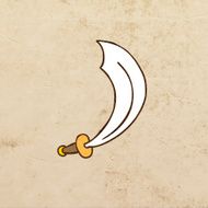 Sword on Grunge Background