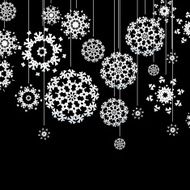 Christmas card with snowflakes EPS10