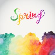 Watercolor &quot;Spring&quot;