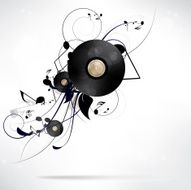 abstract musical background with notes N20