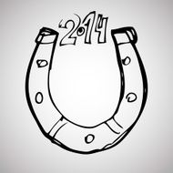 Lucky horseshoe sketch