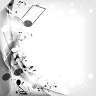abstract musical background with notes N23