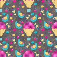 Romantic seamless pattern N16