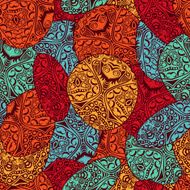 Seamless abstract hand-drawn waves pattern N29