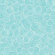 Seamless wave hand-drawn pattern N68