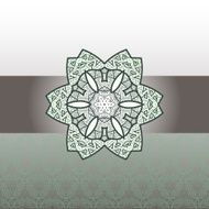 Oriental mandala motif N6