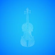 illustration with the violin