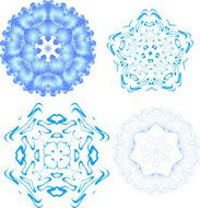 Blue Snowflakes N3