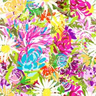 Floral summer bouquet for your design N3