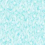 Seamless abstract hand-drawn pattern waves background N27