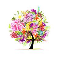 Floral tree for your design