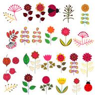 Doodle flowers set N3