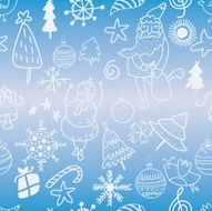 Sketchy Christmas icons background