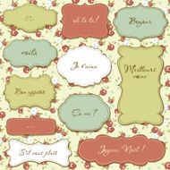 Vintage frames seamless floral pattern as a background