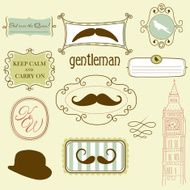 Keep calm and carry on Doodle frames in British style N2