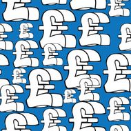 pound sterling currency symbol seamless pattern