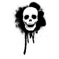 graffiti skull illustration
