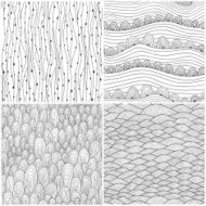 Set of four seamless abstract background N2