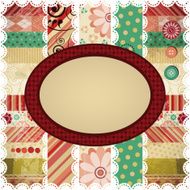 Scrap background made in the classic patchwork technique N3