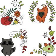 Fall clip-art doodles