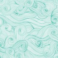 Seamless abstract hand drawn wave