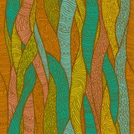 Decorative ornamental seamless pattern