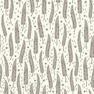 Decorative black and white seamless leaf texture
