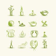 Massage and spa set of icons for your design N3