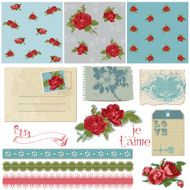 Vintage Flowers in vector N3