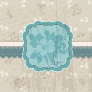 Vintage Flower Card N2