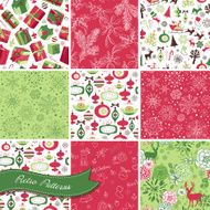 Set of Christmas Seamless Backgrounds N4