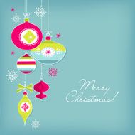 Retro Christmas Ornaments N13