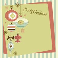 Retro Christmas Ornaments N18
