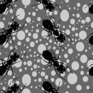 Ants seamless pattern