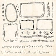 Hand-drawn vector doodles set N3