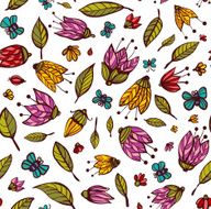 Flowers Ornament Seamless Pattern
