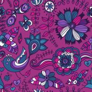 doodle floral background N5