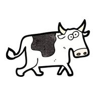Cartoon Cow N158