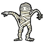 cartoon halloween mummy N7
