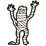 cartoon halloween mummy N8